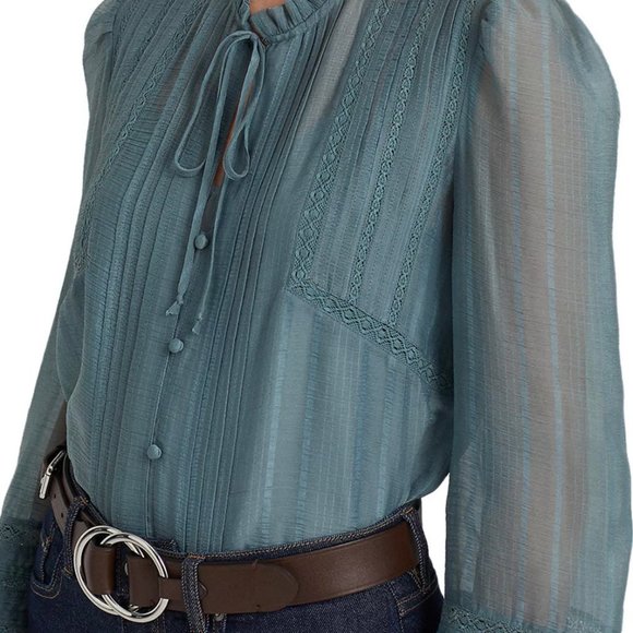 Lauren Ralph Lauren Smooth Leather Bend Back Belt Size L